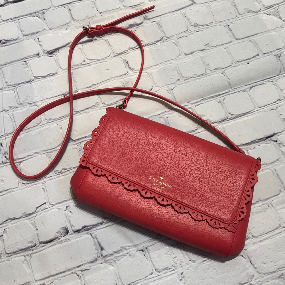 NWOT Kate Spade Crossbody Salmon-Pink Purse - Picture 1 of 13